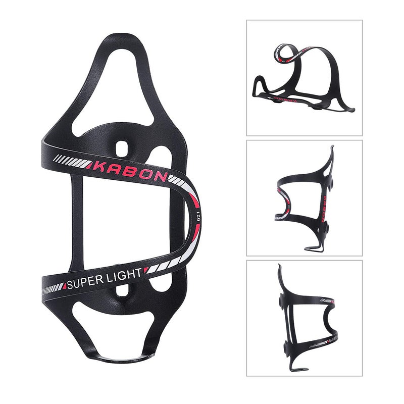 KABON Bike Water Bottle Holder, KABON Lightweight Bicycle Alloy Aluminum Side Load Water Bottle Cage Brackets for Road Mountain Bike Cycling Accessories - Red - Image 2